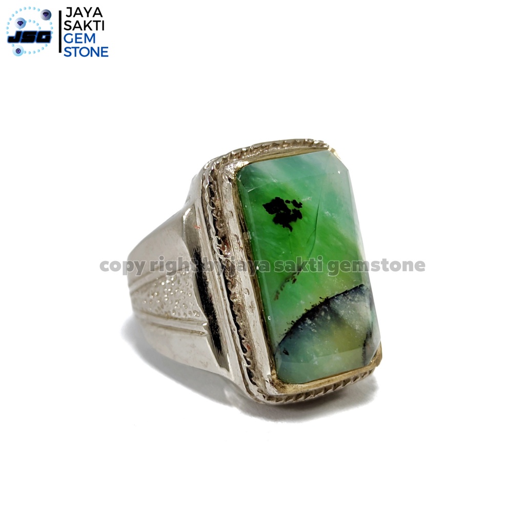 Natural Batu Akik Pancawarna Garut Octagon PGO27
