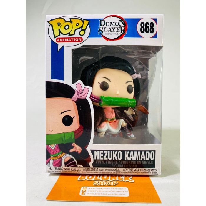 Figure Funko Pop Demon Slayer Tanjiro Nezuko Inosuke Muzan Zenitsu