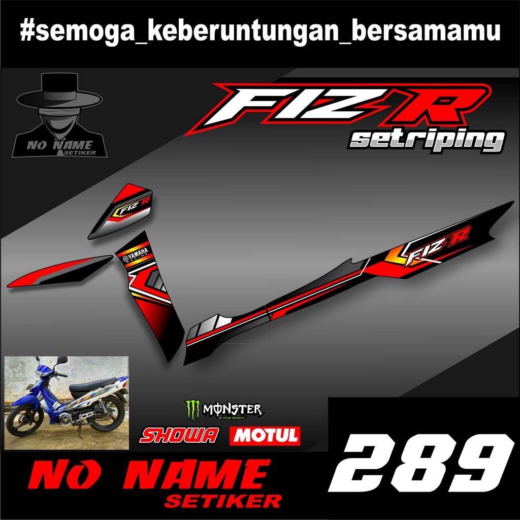 STIKER STRIPING LIS BODY (289) F1ZR FIZR TAHUN 2001 2002