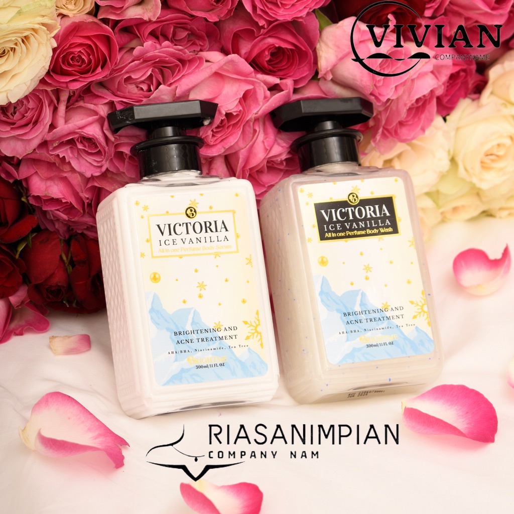 [New Product] BrightMe Victoria Ice Vanilla Body Wash | Brightme Body Wash | Brightme Refreshing Aromatic 300ML