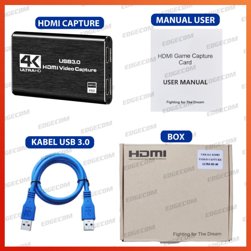 HDMI VIDEO CAPTURE USB 3.0 UHD 4K WITH AUDIO