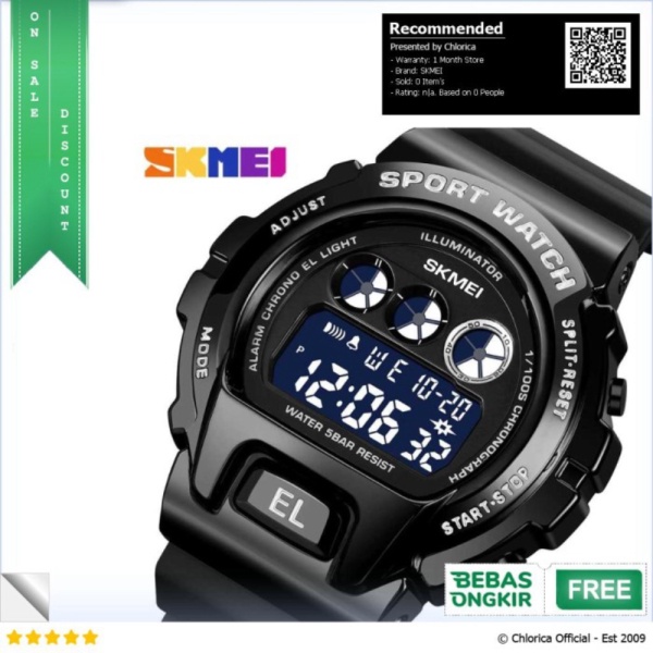 Dijual SKMEI Jam Tangan Digital Pria - 1905 - Hitam SKMEI Diskon