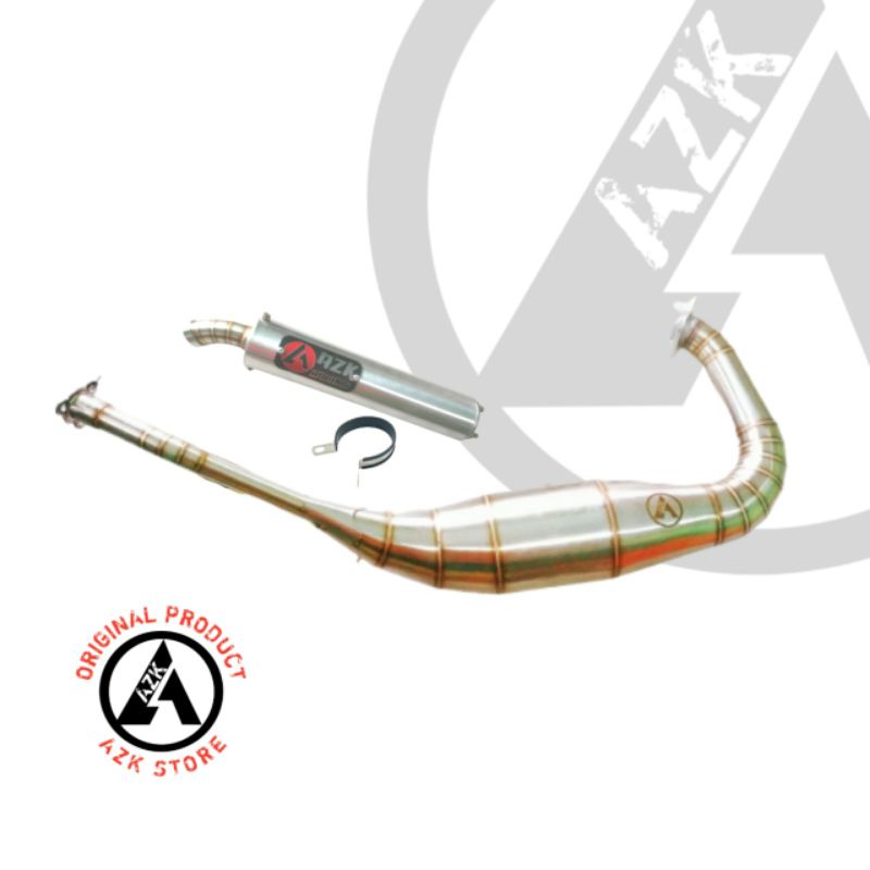 Knalpot Nsr 150r  - Honda NSR R Full Stainless Azk Racing