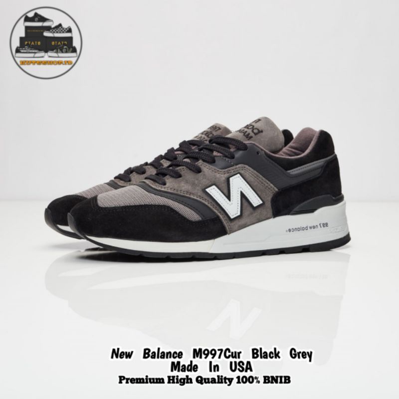 Sepatu New Balance M 997 Cur Black Grey Made In USA