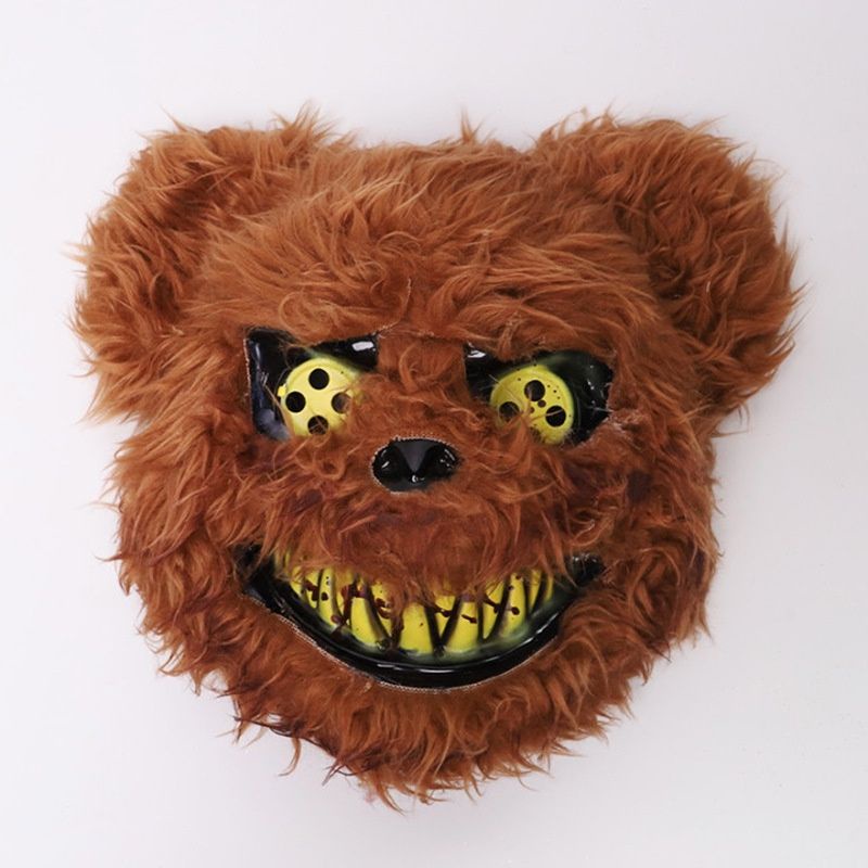 topeng beruang coklat seram psikopat topeng teddy bear
