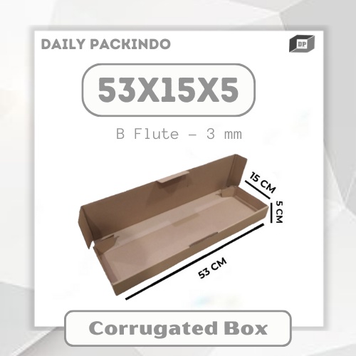 

Kardus/Packing/Dus/Corrugated/Box Keyboard Memanjang DLL 53x15x5 Cm