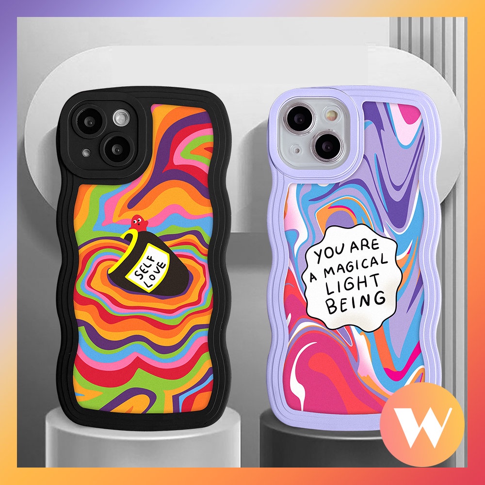 Soft Case Desain Label Cat Air Warna-Warni Pelangi Untuk iPhone 11 7Plus XR 13 11 12 14 Pro Max X XS Max 7 8 14 6 6s Plus SE 2020