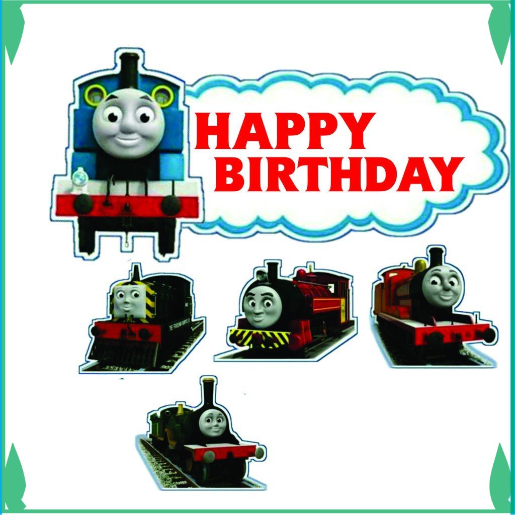

TOPER KUE TOPPER CAKE ULANG TAHUN / HIASAN KUE THOMAS AND FRIENDS FADHILSOUVENIR