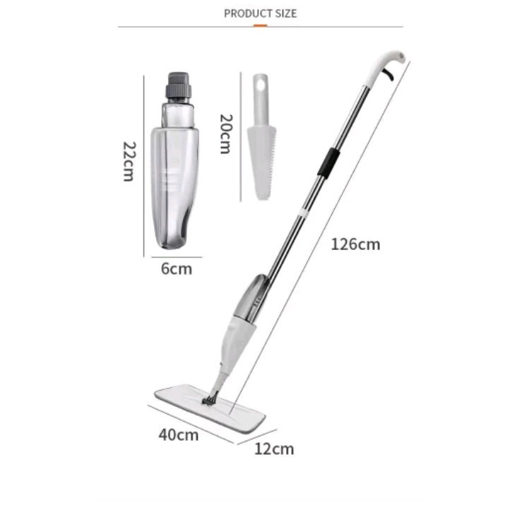 Water Spray mop/Alat Pel Lantai praktis - spray mop