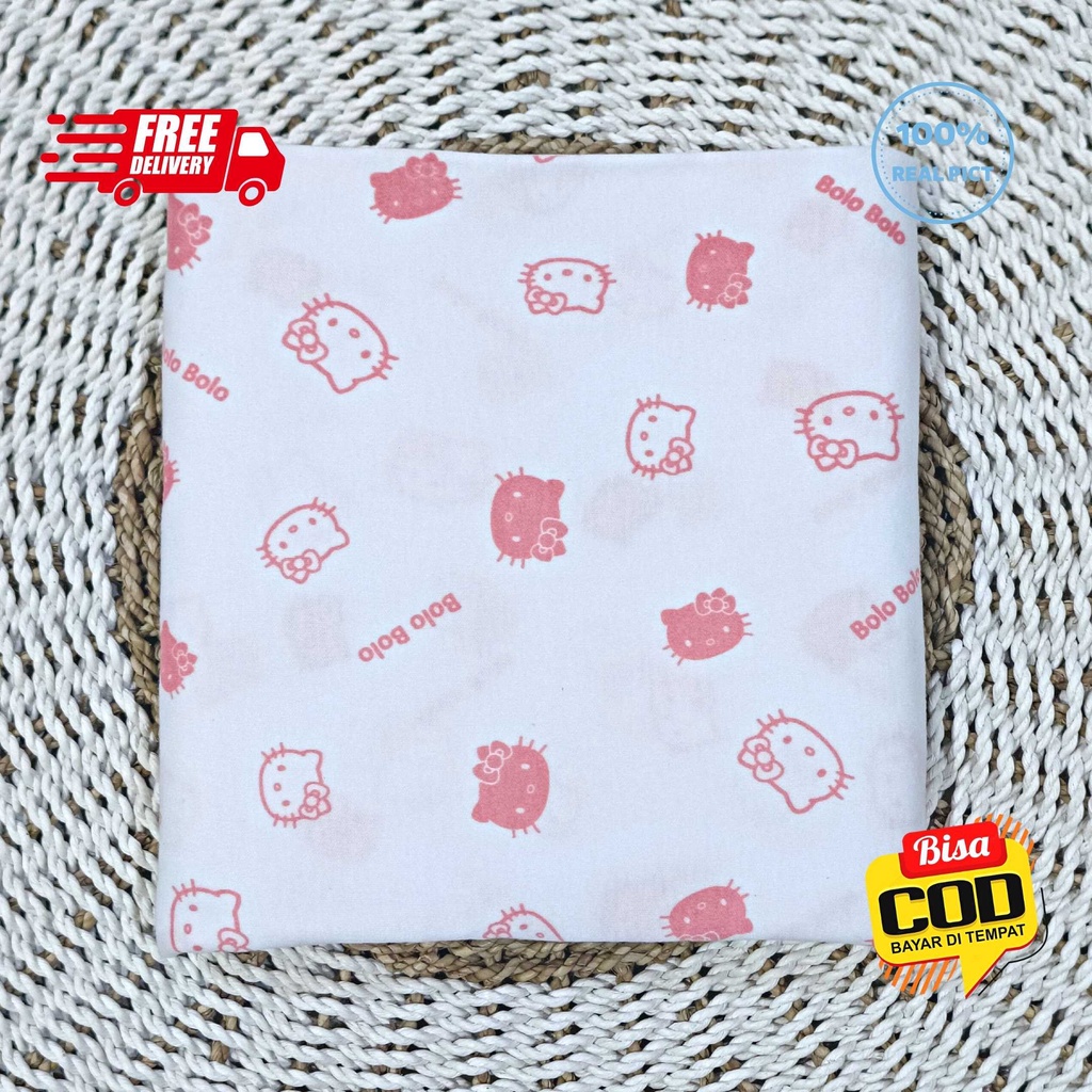 SALE 7.7 - 3 PCS Pernel Bayi Bedong Kaos Bayi Bolo-Bolo PINK DUSTY SERIES