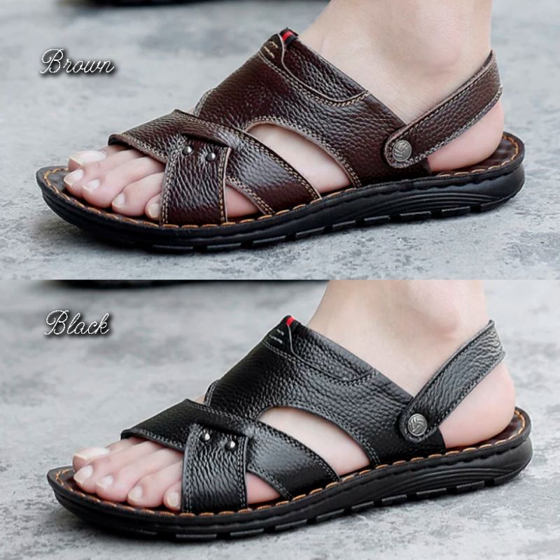 Limitless - Sandal Pria Sandal Strap 2 Slip On Phylon Ringan - Size 40-45