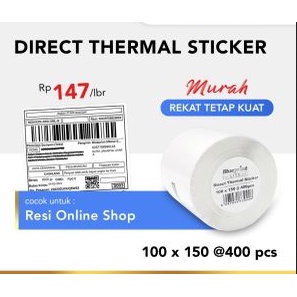 

Blueprint Lite Direct Thermal Label Sticker 100x150mm 400 Pcs Resi Online Shop