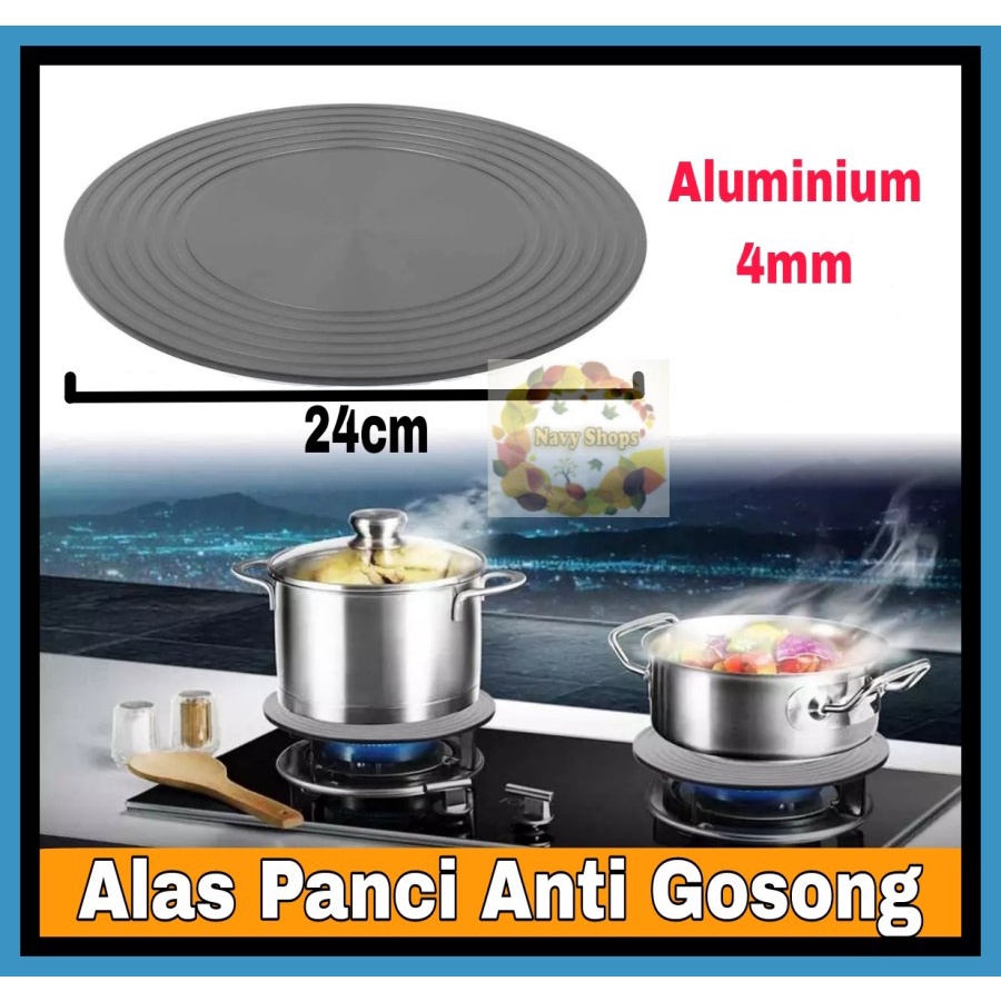 Plat Alas Panci Anti Gosong Tatakan Kompor Gas Heat Diffuser AP24