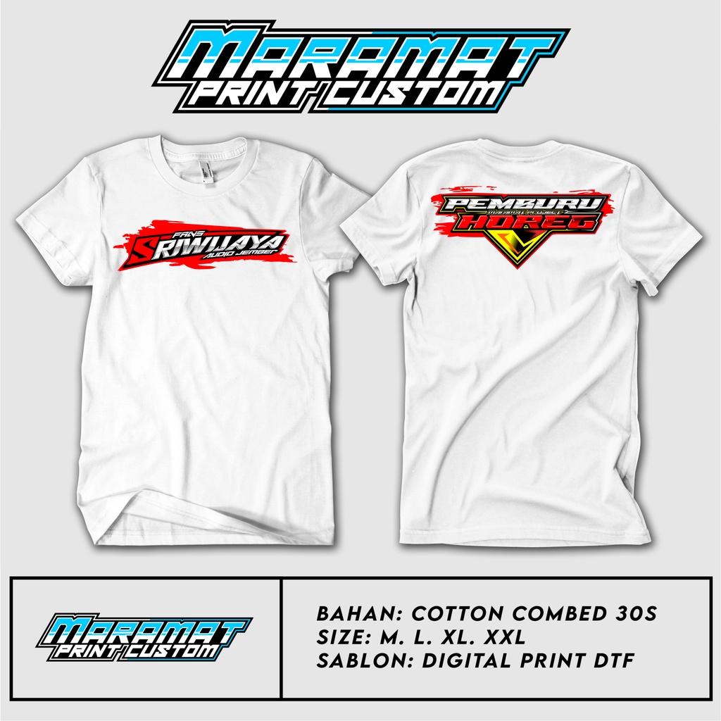 Kaos Fans Sriwijaya Audio Jember Pemburu Horeg