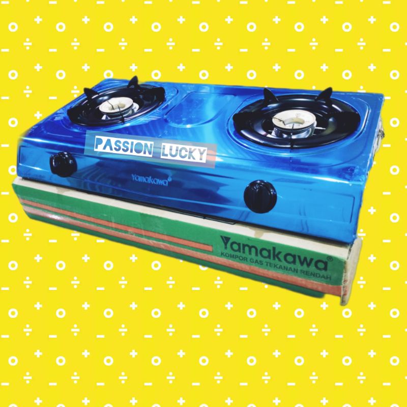 KOMPOR GAS 2 DUA TUNGKU STAINLESS STELL YAMAKAWA