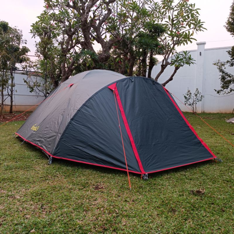 Tenda Dome Camping GO Java Pro Original Great Outdoor/Tendaki Borneo 4 Dark Grey