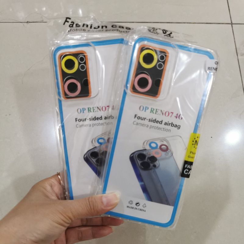 CASE OPPO RENO 7 4G / RENO 8 4G CASE CLEAR AIRGBAG BENING PROTEC CAMERA