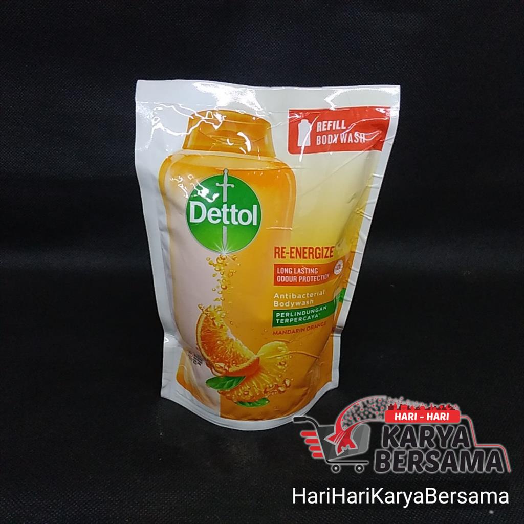 Jual DETTOL ANTISEPTIC BODY WASH REENERGIZE REFILL POUCH 250ML
