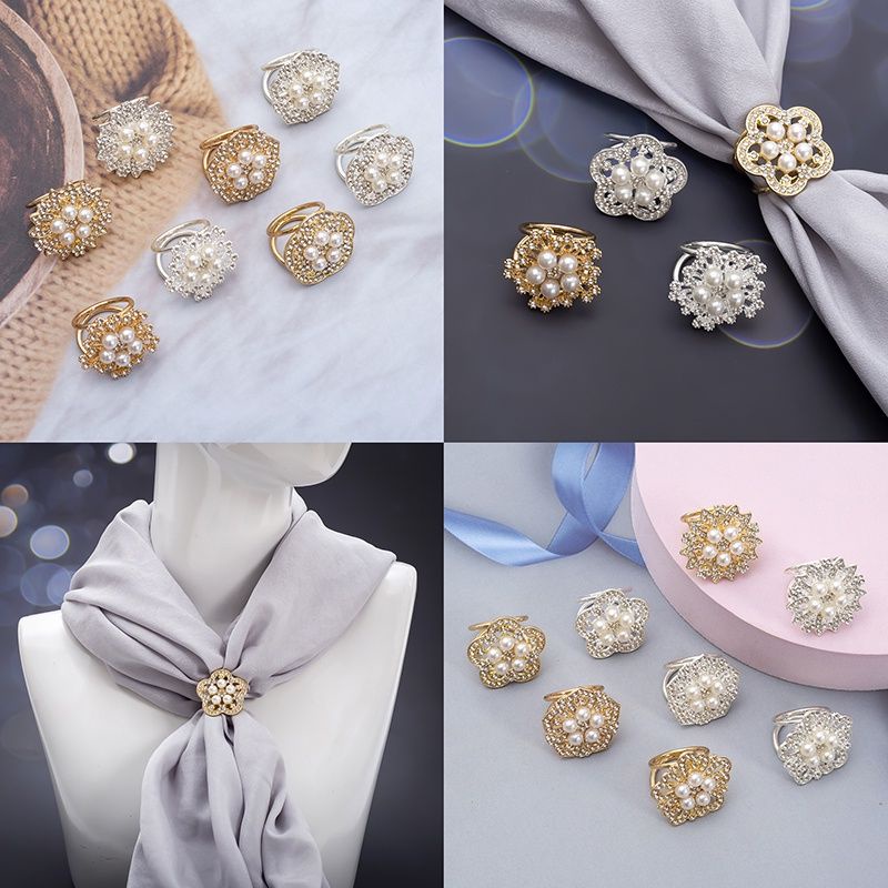 Ring Jilbab/Bross Cincin mutiara mewah