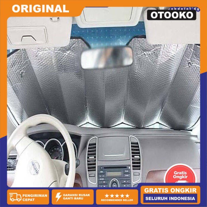 sun shield krey anti panas mobil pelindung kaca kabin dashboard mobil
