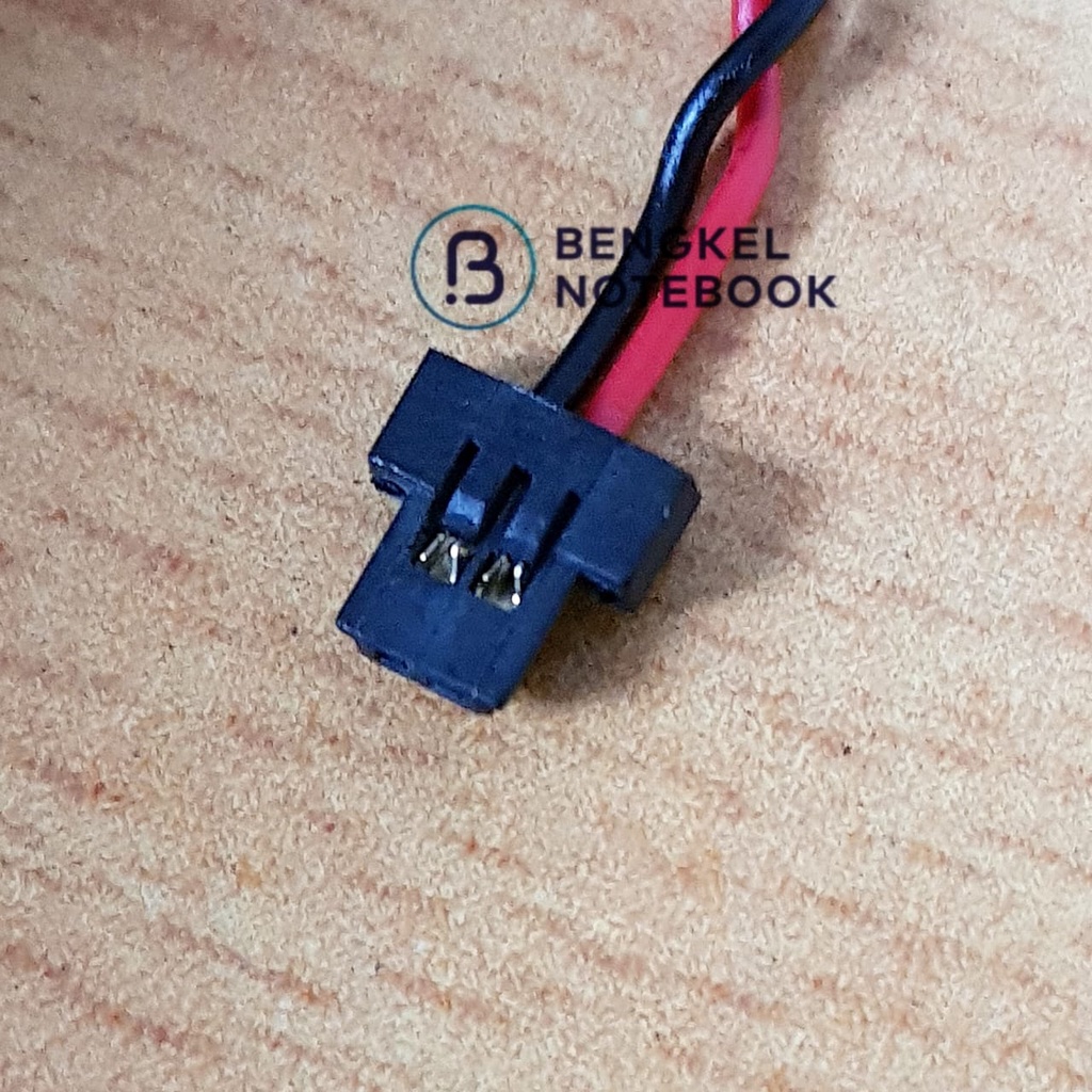 Baterai CMOS BIOS Kecil Kabel Socket Hitam Tipis