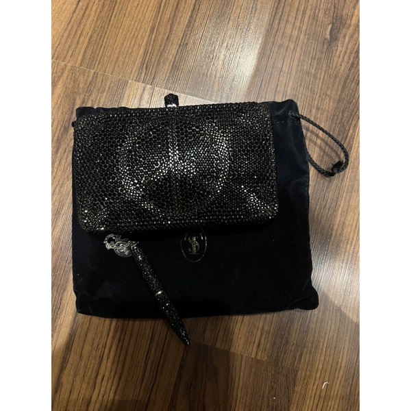 Clutch tas pesta full swarovski