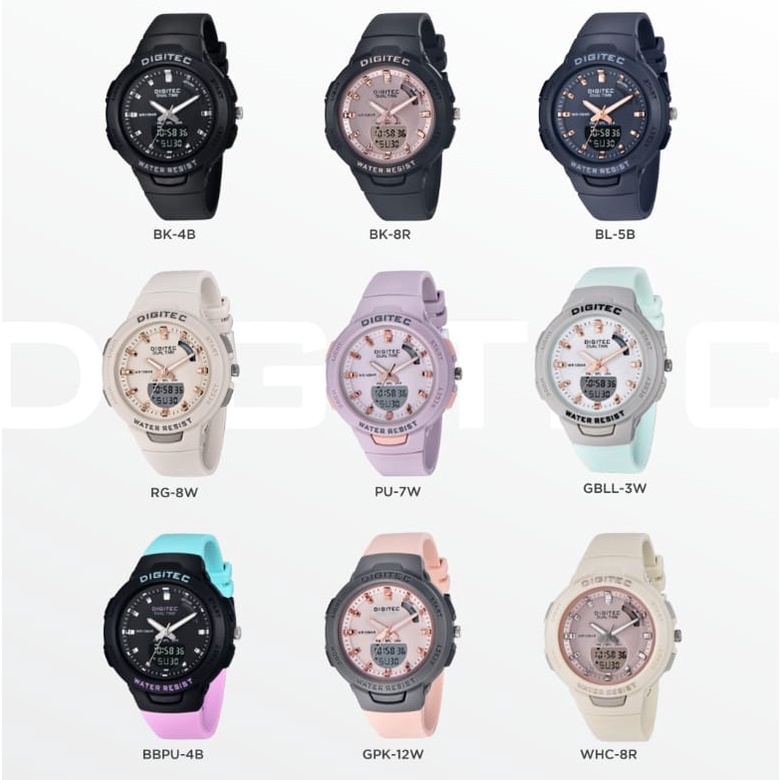 JAM TANGAN WANITA DIGITEC BDA 4082T BDA-4082T DG 4082T ORIGINAL BOX