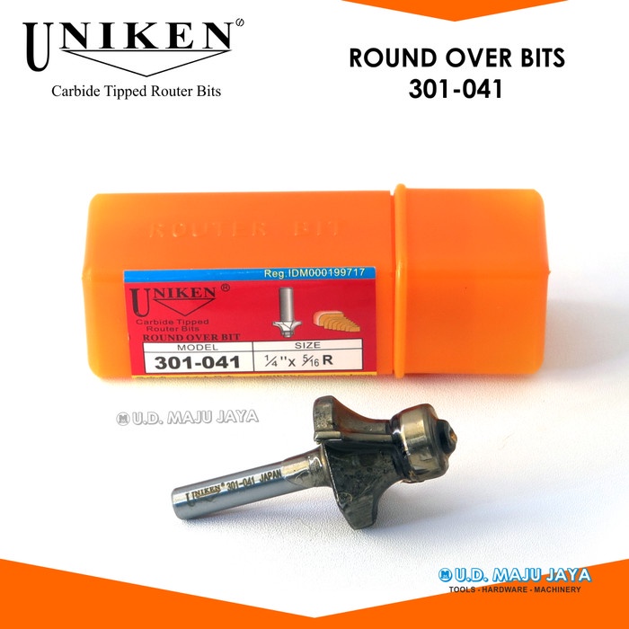 [BISA COD] Uniken Router Bit 301-041  Mata Round Over Bit 8Mm  / Perlengkapan Rumah Tangga Murah / P