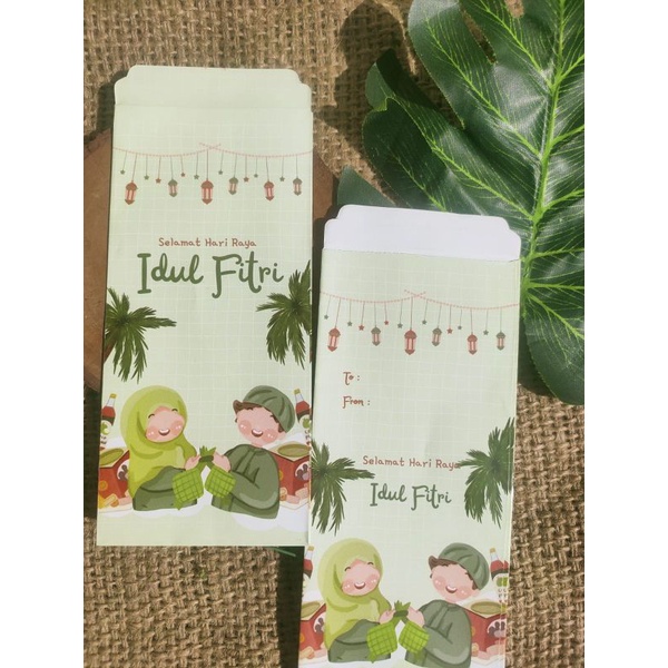 

(isi 10 pcs uang tanpa lipat) amplop lebaran unik aesthethic vintage abstract premium siap pakai