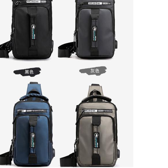 Tas Selempang Pria Haoshuai Tas Pria Trendy Tas Pria Haoshuai - Biru