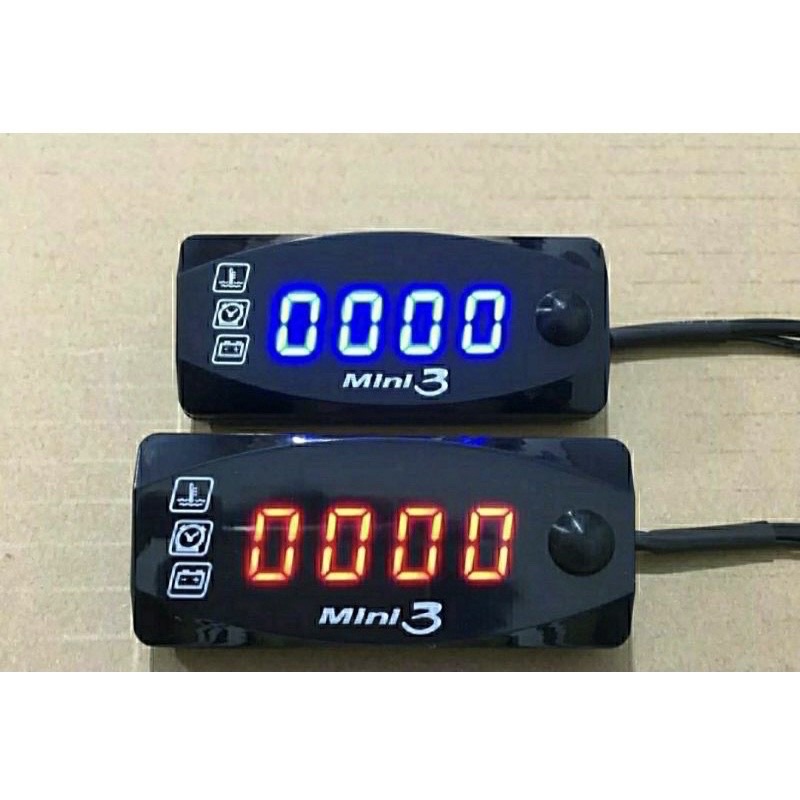 PROMO Voltmeter Motor 3 In 1/ Volmeter Jam Digital Temperatur Suhu 3 In 1 DLl