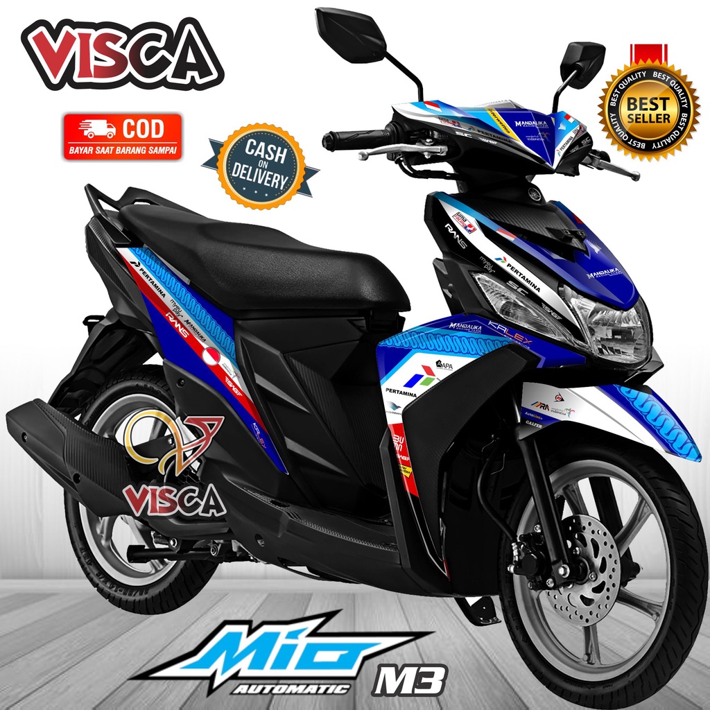 Decal Mio M3 125 Full Body Stiker Mio M3 125 Full Body Striping Mio M3 Variasi Decal Hologram Mio M3