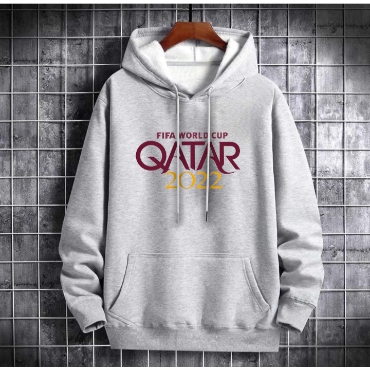 JOSJOLI_STORE/Hoodie World Cup 1, 2, 3, 4 dan 5/Atasan Pria Dewasa Lengan Panjang/Fit L