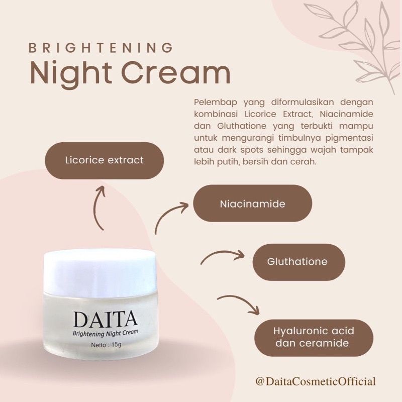 DAITA BRIGHTENING NIGHT CREAM