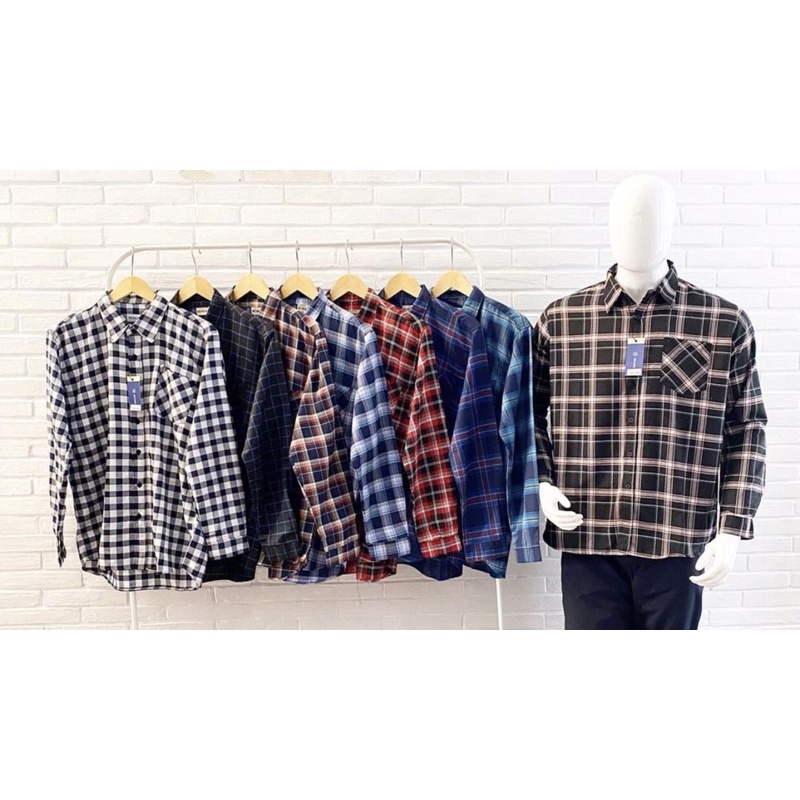 Kemeja Flanel Pria Nevada Original