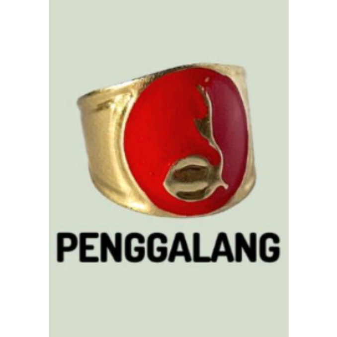 ring kacu pramuka aksesoris atribut ring rotan dan plat