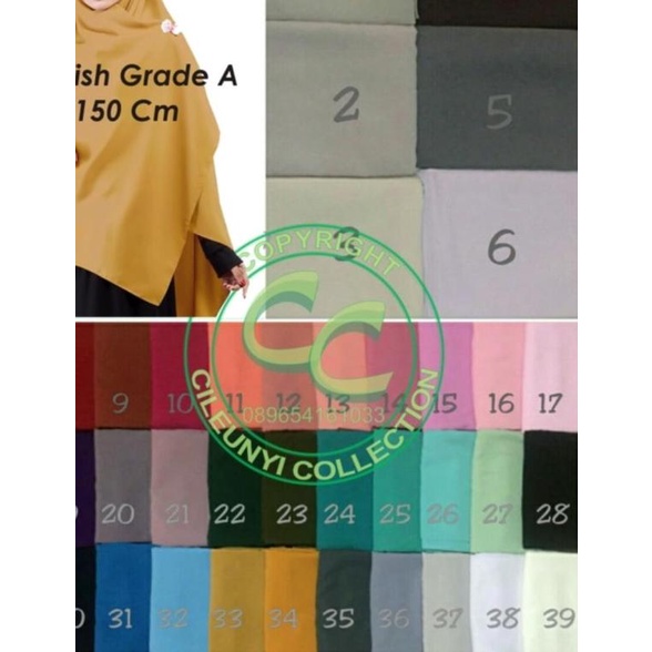 Hijab Instan Segiempat Segi Empat Syar i Jumbo Wolfis 150 X 150 Cm RE