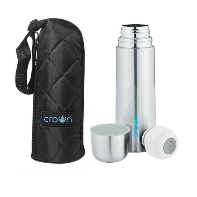 CROWN EASY TRAVEL STAINLESS STELL VACUM FLASK /Crown Easy Travel Thermos Vacuum Flask 350 /500 ml