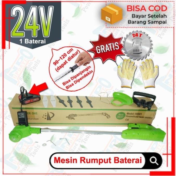 Mesin Rumput 24v Alat Elektrik Potong Rumput Circular Saw Cordless barang laris