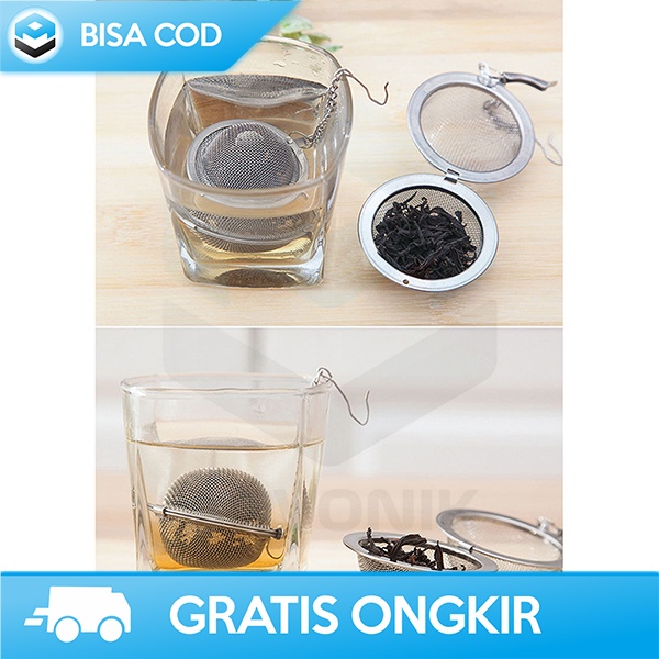 SARINGAN TEH STAINLESS TEA INFUSER STRAINER REUSABLE 50MM TAHAN KARAT