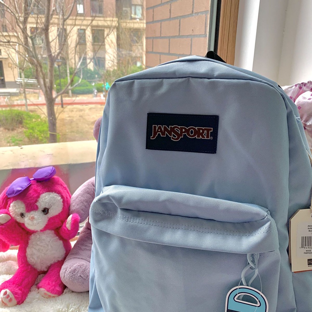 Sera Super Jasper SUPER JANSPORT ransel hijau neon fashion warna kontras tas sekolah pria dan wanita