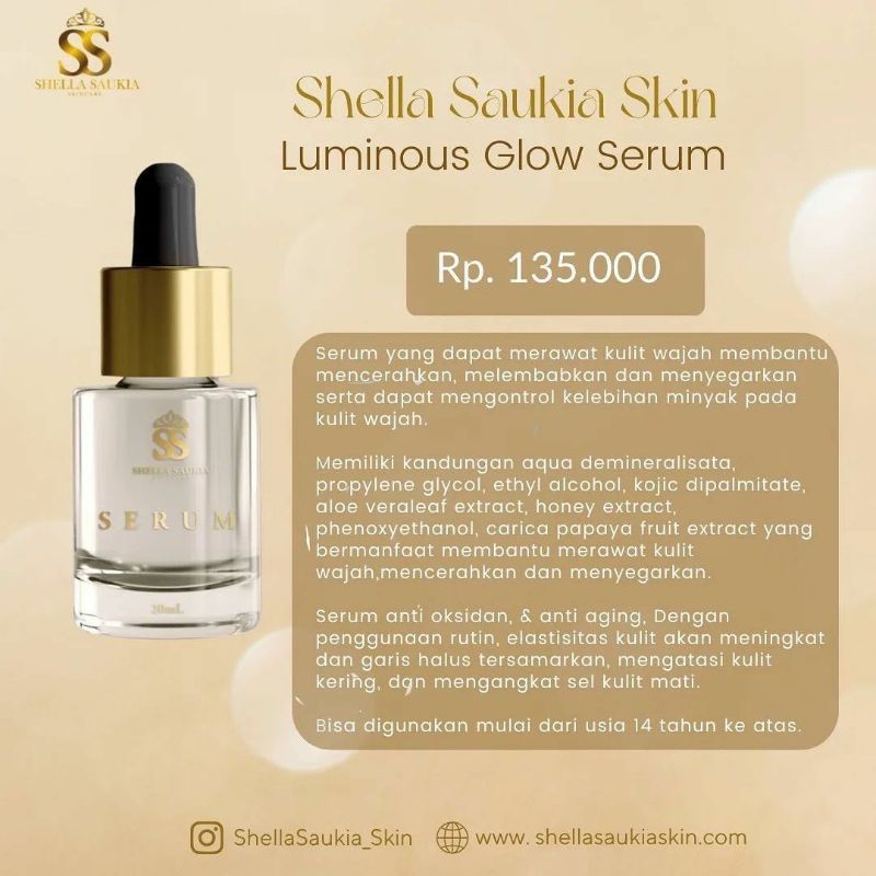 (FREE GIFT) SHELLA SAUKIA SKIN CUSHION / SERUM SS SKIN