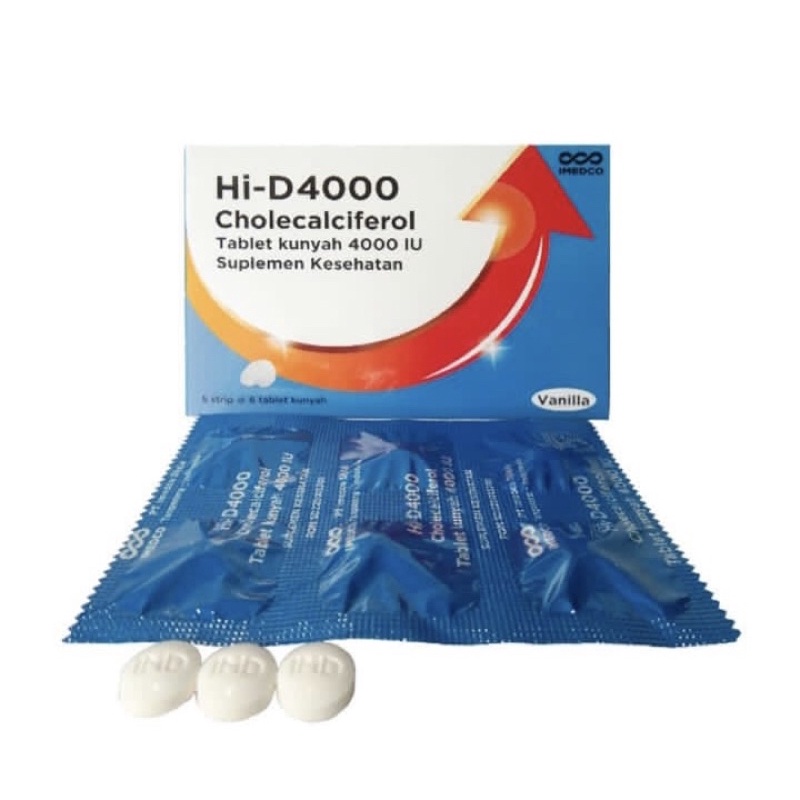 Hi D4000 box 30 tablet ( vitamin D4000IU )