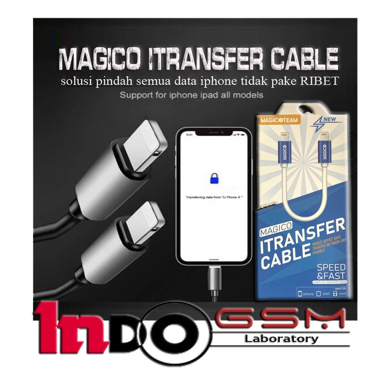 Magico iTransfer Cable Kabel Pindah Data iPhone kabel Transfer Data iPhone ke iPhone ke Android