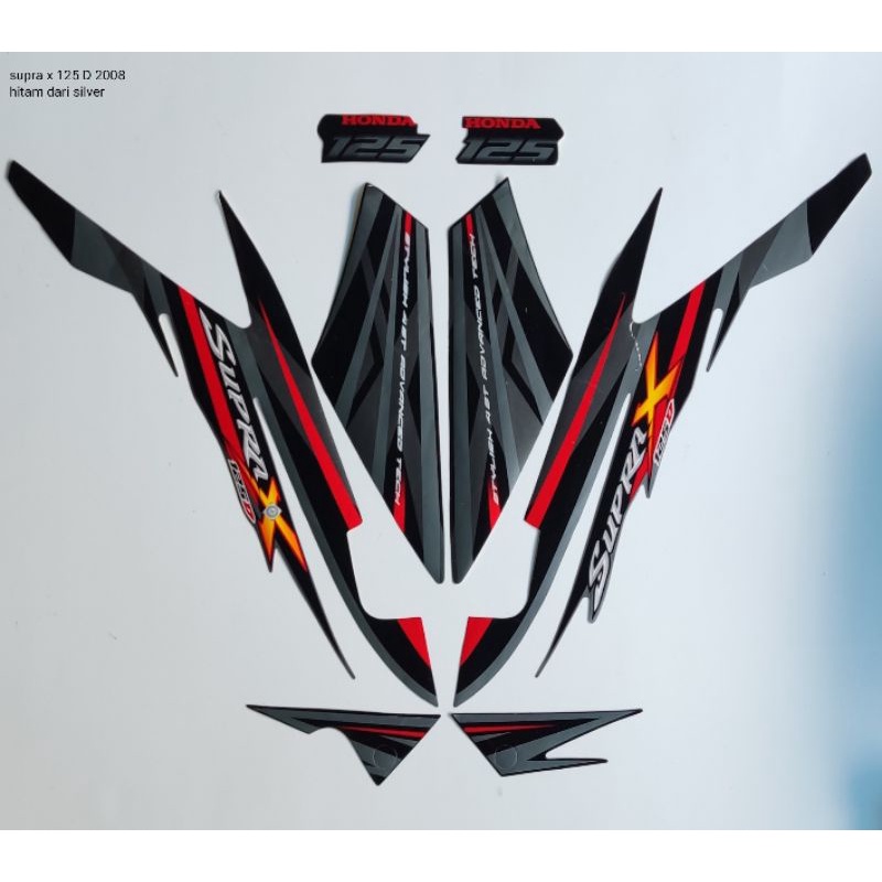 STRIPING ORI HONDA SUPRA X 125D Th 2008