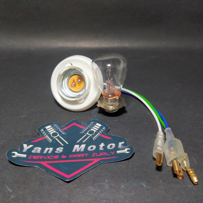 SOKET LAMPU PITING DEPAN GL CB HONDA WIN LAMPU GL WIN CB 6VOLT 25WAT HARGA MASING-MASING(BUKAN SATU 