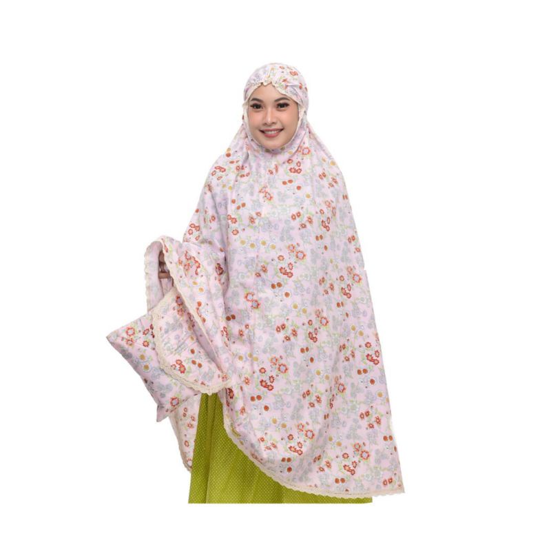 *Best Seller* Mukena Adiba Pink Katun Jepang Ori - Amuri Boutique
