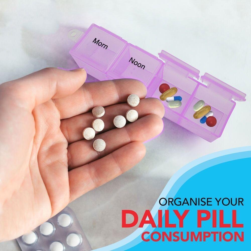 Preva 7hari Pill Box Organizer Dispenser Pill Case Tempat Obat