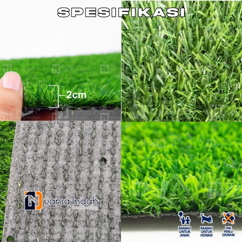 RUMPUT SINTETIS SWIS STANDAR UKURAN 1x1 M²