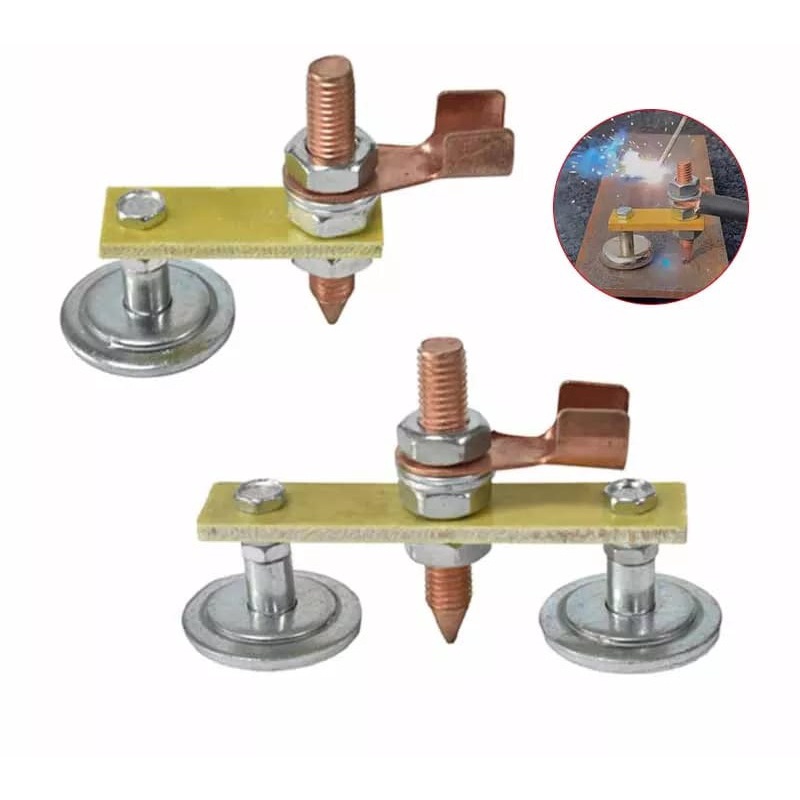 Double Magnetic Welding Ground Clamp (Kepala Las Magnetik Ganda)